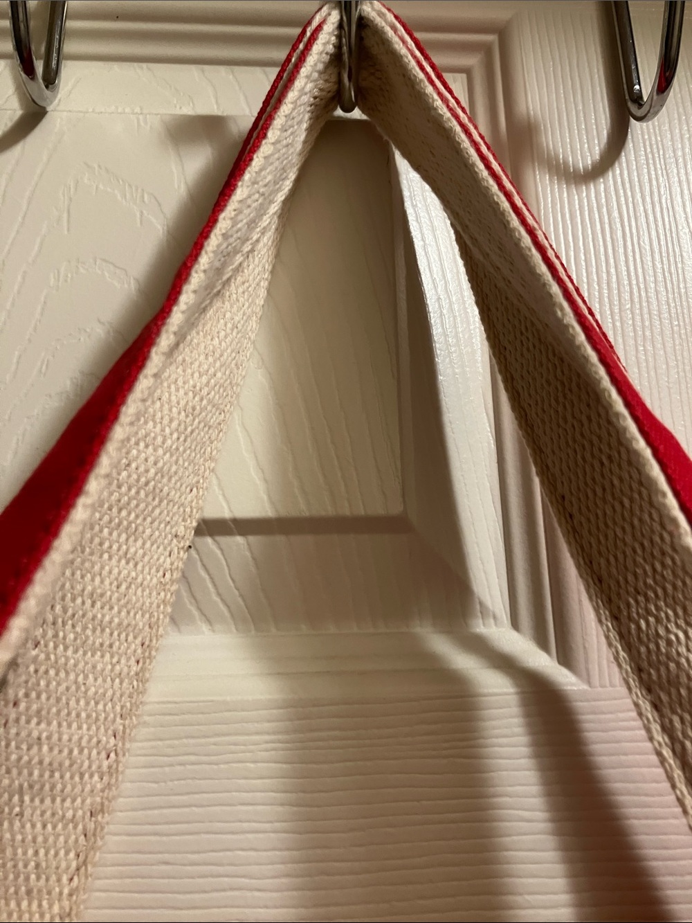 Lands' End Red Plaid Canvas Tote with Front Pocket - Picture 4 of 8